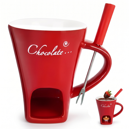 Chocolate Fondue Mug with Tealight Warmer