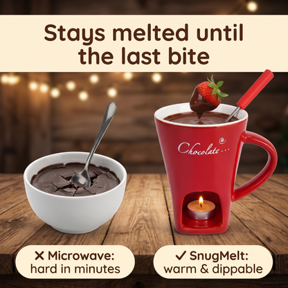 Chocolate Fondue Mug with Tealight Warmer